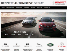 Tablet Screenshot of bennettcars.com